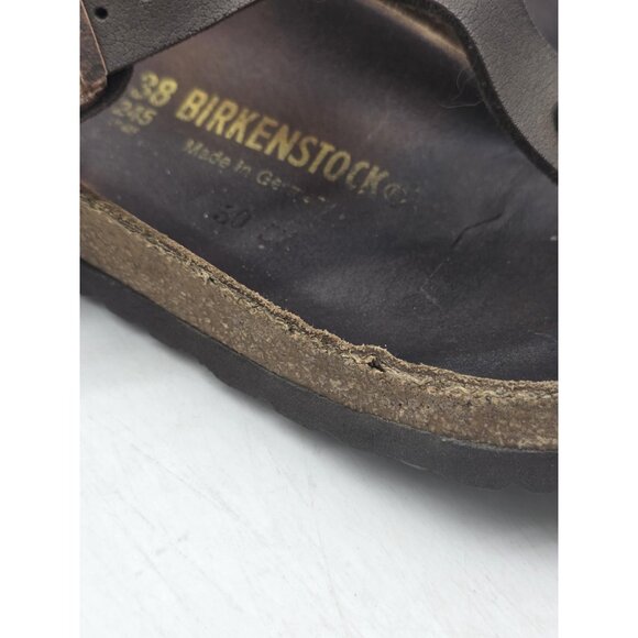 Birkenstock Gizeh Sandals Womens Size 7 EU 38 Brown Thong Cork Footbed Germany - Picture 2 of 16
